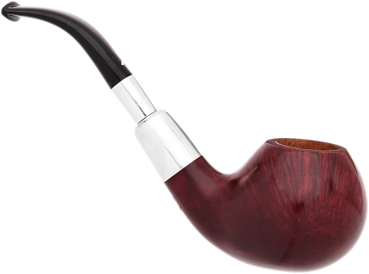 Italian Estate Caminetto Smooth Red Bent Apple with Silver (AR) (Unsmoked)