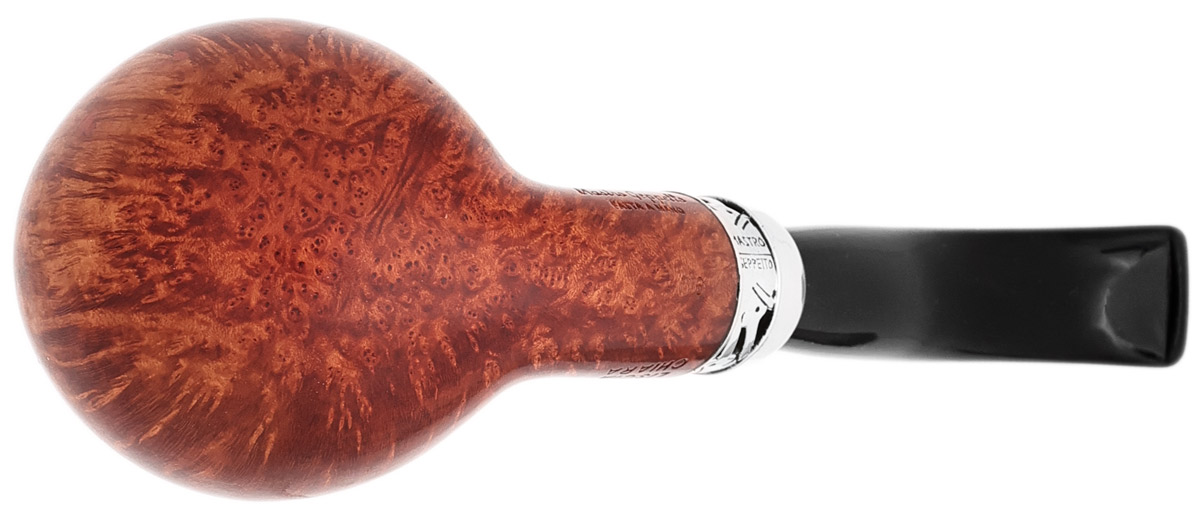 Italian Estate Mastro Geppetto Liscia Chiara Bent Brandy with Pinocchio Silver Army Mount (06) (9mm)