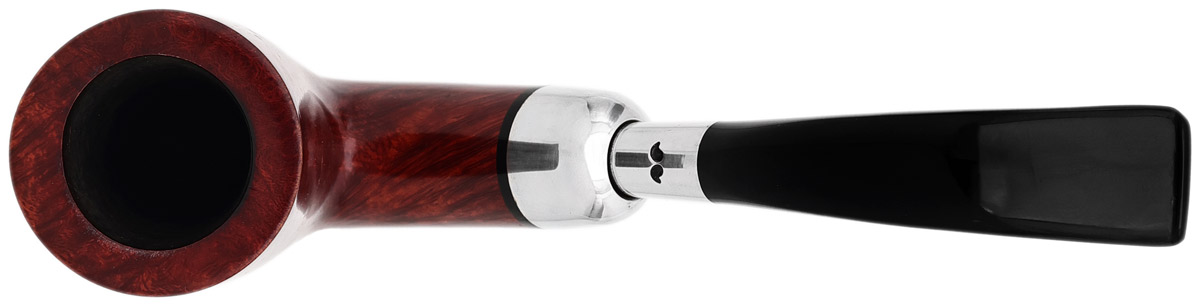 Italian Estate Caminetto Smooth Bent Billiard with Silver (0.L.11)