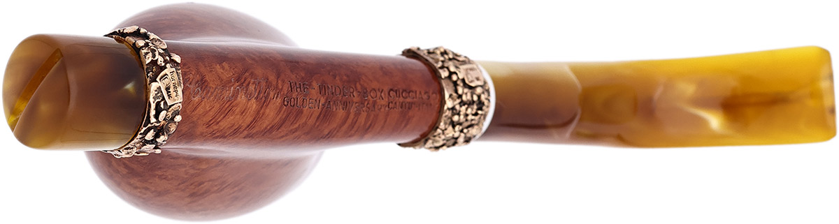 Italian Estate Caminetto Smooth Cavalier with 14K Gold (Tinder Box Golden Anniversary)