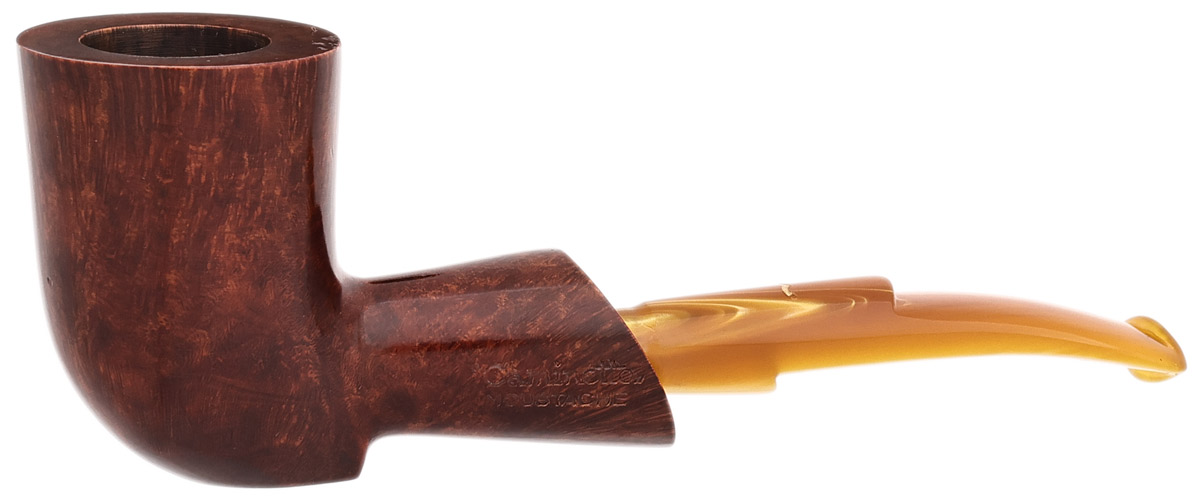 Italian Estate Caminetto Moustache Smooth Bent Dublin (Ascorti-Radice) (1968-1979) (Unsmoked)