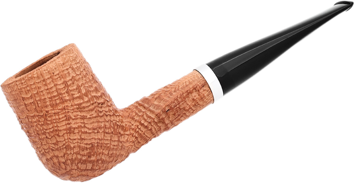 Italian Estate Ser Jacopo Spongia Sandblasted Billiard with Silver (S3)