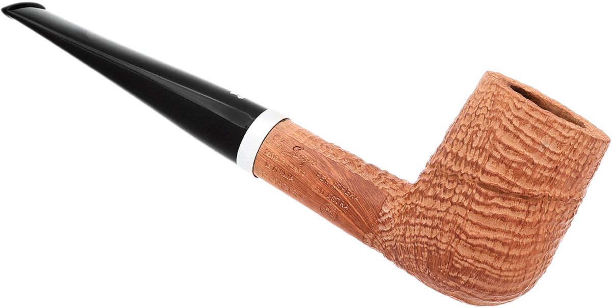 Italian Estate Ser Jacopo Spongia Sandblasted Billiard with Silver (S3)