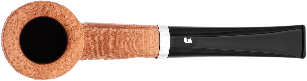 Italian Estate Ser Jacopo Spongia Sandblasted Billiard with Silver (S3)