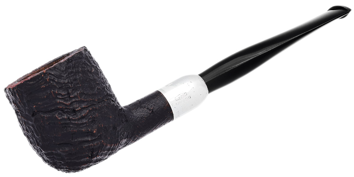 Italian Estate Savinelli Punto Oro Sandblasted with Silver (125)
