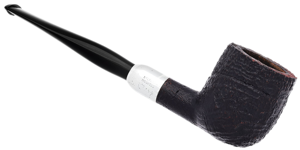 Italian Estate Savinelli Punto Oro Sandblasted with Silver (125)