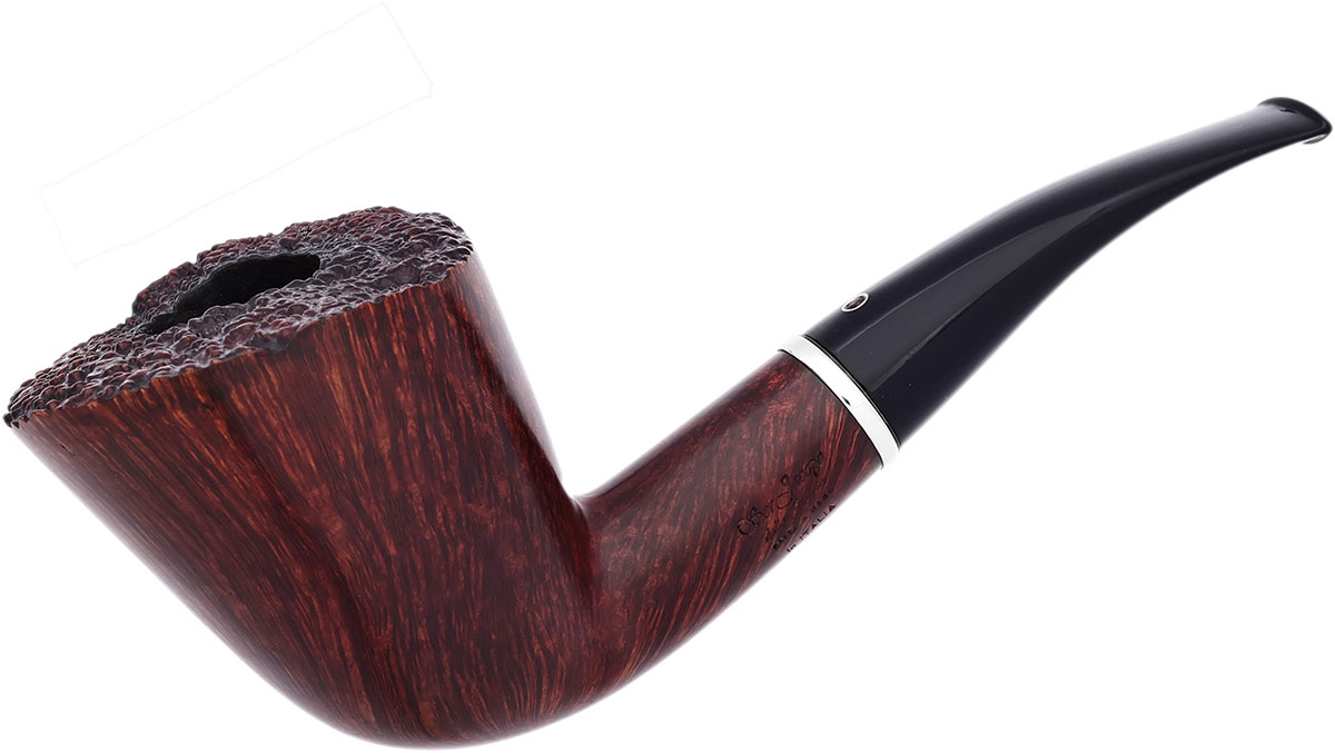 Italian Estate Ser Jacopo Gem Series Fiammata Bent Dublin with Silver (Granato) (Maxima Maxima)