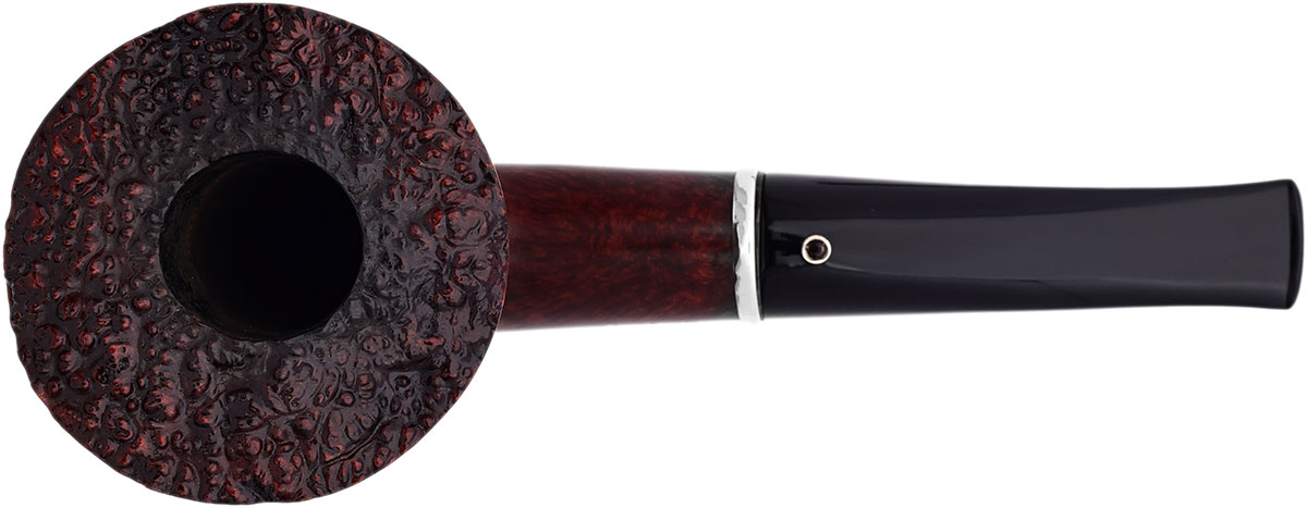 Italian Estate Ser Jacopo Gem Series Fiammata Bent Dublin with Silver (Granato) (Maxima Maxima)
