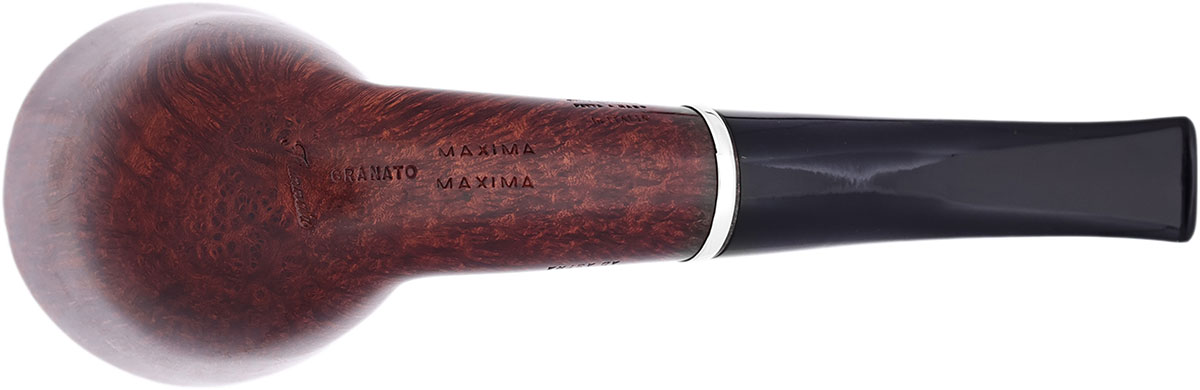 Italian Estate Ser Jacopo Gem Series Fiammata Bent Dublin with Silver (Granato) (Maxima Maxima)