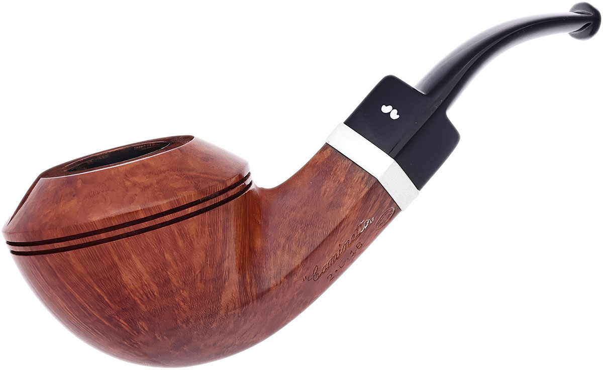 Italian Estate Caminetto Smooth Bent Bulldog with Silver (2.L.16) (AR)