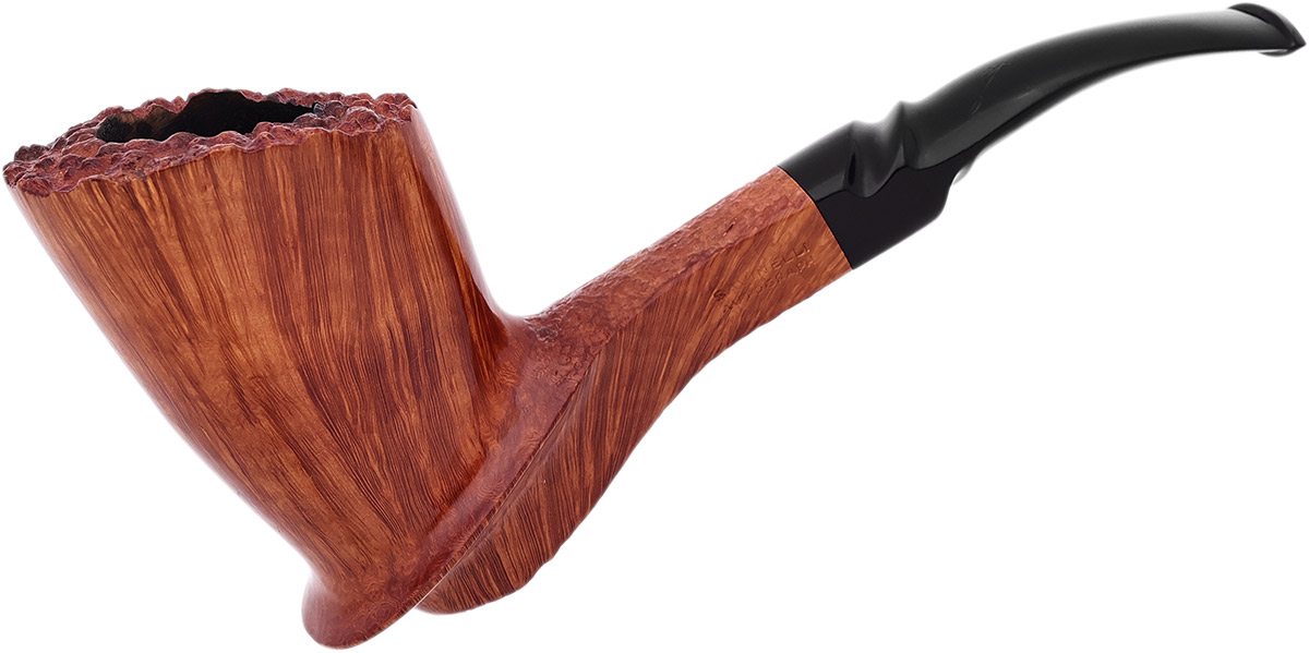 Italian Estate Savinelli Autograph Partially Sandblasted Freehand (6)