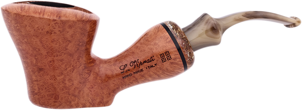 Italian Estate Luigi Viprati Smooth Bent Dublin Sitter (Four Clover) (Unsmoked)