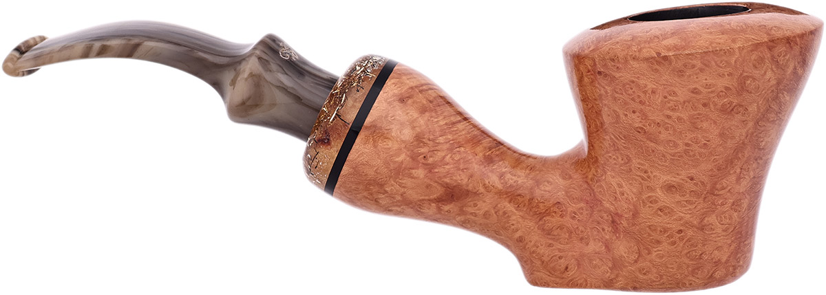 Italian Estate Luigi Viprati Smooth Bent Dublin Sitter (Four Clover) (Unsmoked)