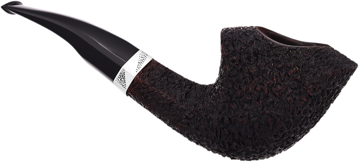 Italian Estate Rinaldo Egea Collection Rusticated Paneled Horn with Silver (SL8) (01)