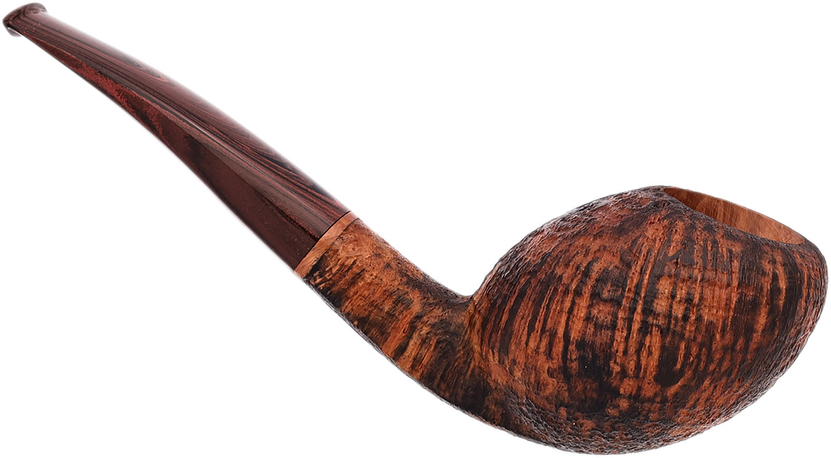 Italian Estate Davide Iafisco Sandblasted Bent Egg (2014) (GR2) (Unsmoked)