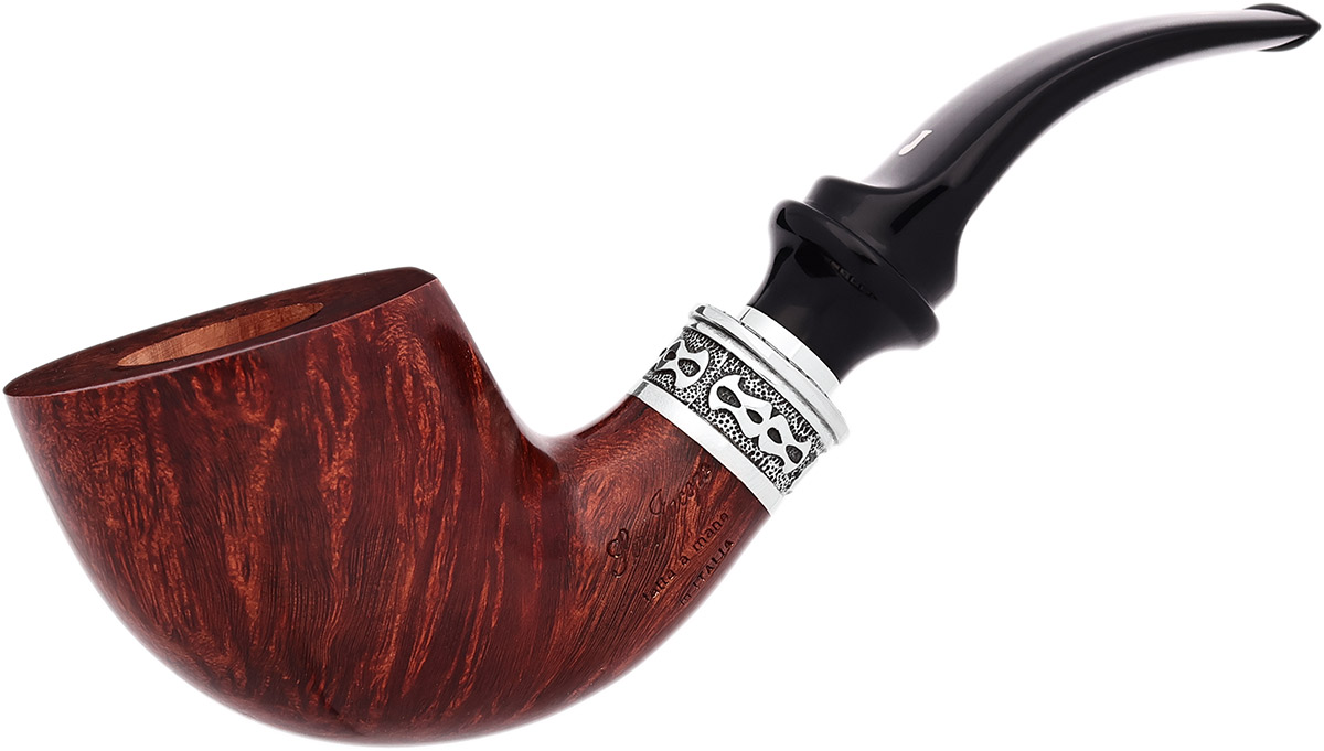 Italian Estate Ser Jacopo Delecta Smooth Bent Dublin with Silver (L1) (Unsmoked)