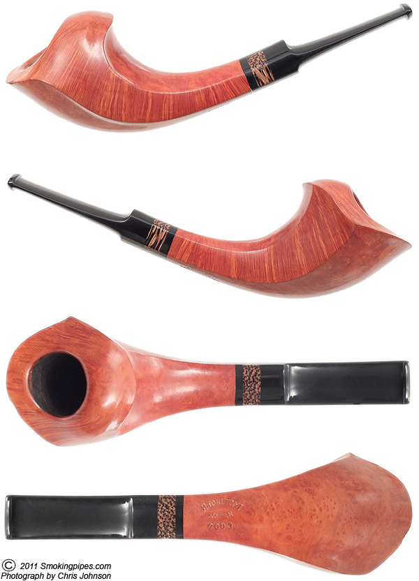 Japanese Estate Hiroyuki Tokutomi Smooth Horn with Black Palm (2003)