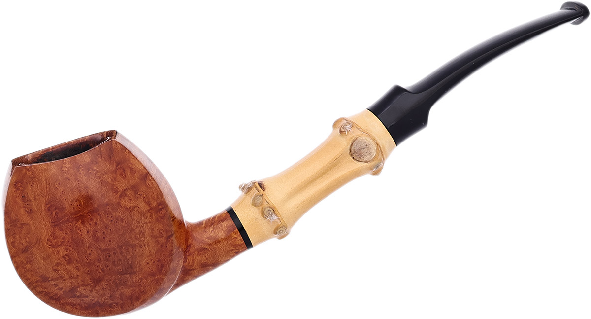 Japanese Estate Tsuge Ikebana Smooth Blowfish with Bamboo (139) (2008)
