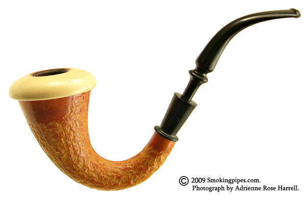 Misc. Estate Rusticated Gourd Calabash with Meerschaum Bowl