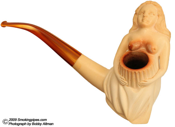 Misc. Estate CAO Meerschaum by Ismet Bekler Woman Holding Basket