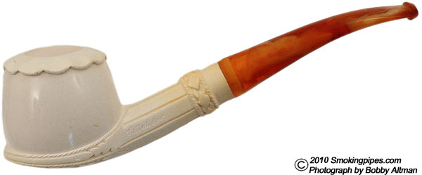 Misc. Estate CAO Bekler Meerschaum Bent Pot (Unsmoked) (with Case)