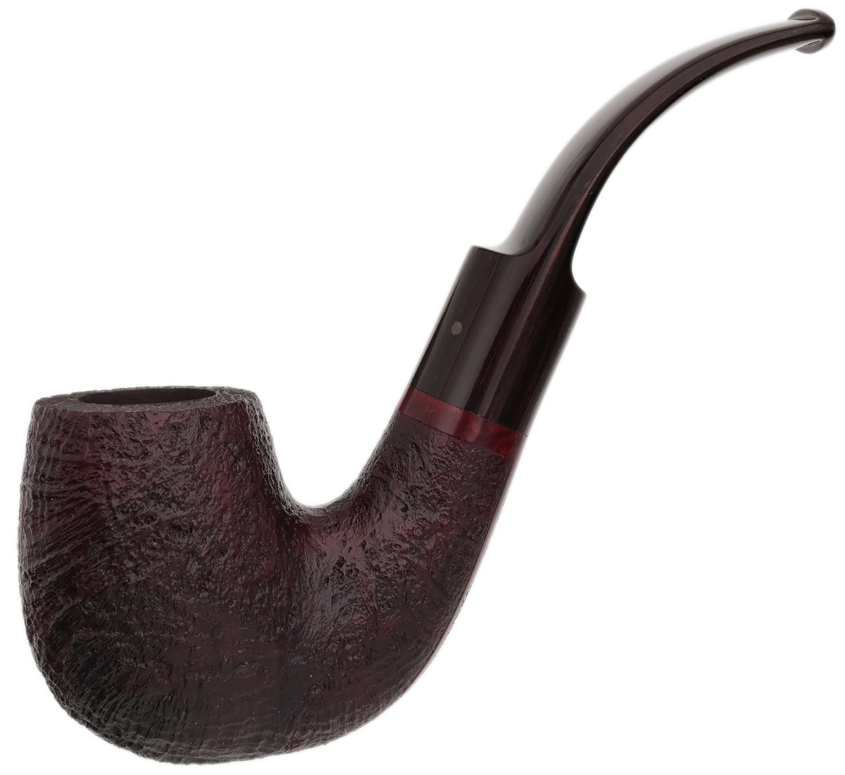 Misc. Estate Michael Parks / Les Wood Commonweal Sandblasted Bent Billiard (P2S) (AG) (2022) (Unsmoked)