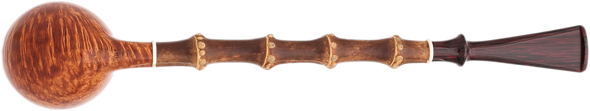 Misc. Estate Wojtek Pastuch Smooth Natural Belge with Bamboo and Warthog Tusk (1501)