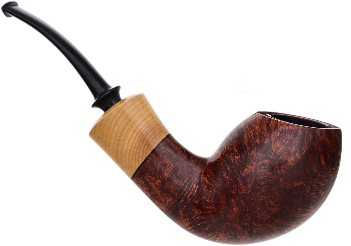 Misc. Estate Chris Asteriou Smooth Bent Egg with Boxwood (1449) (2025) (Unsmoked)