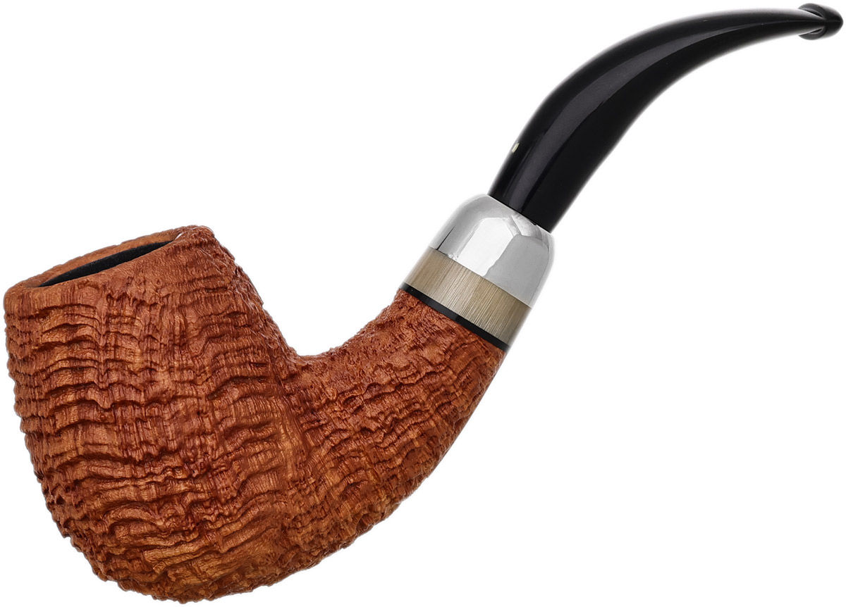 titanium tobacco pipe Smoking - Small/medium/large - Made in the UK - Pipe Includes high quality STM silicone couplers and stainless T Michael Parks Sandblasted Bent Brandy