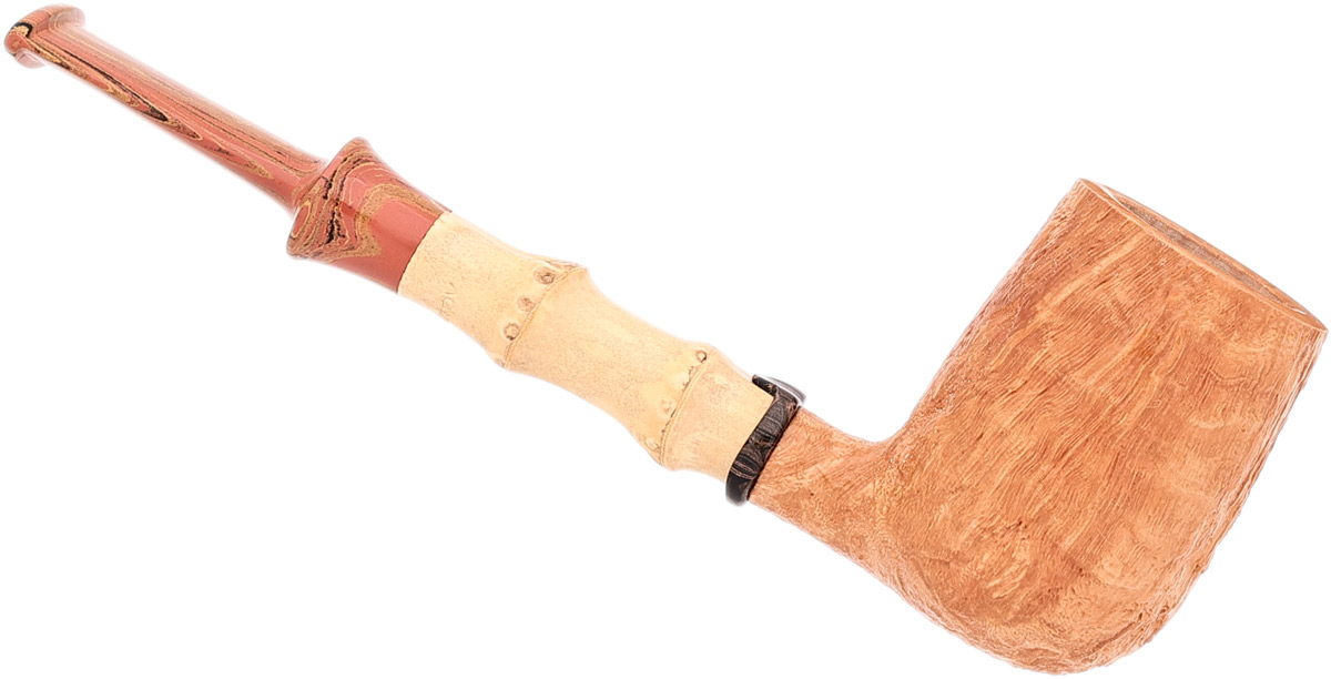 Misc. Estate Sergey Ailarov Sandblasted Billiard with Bamboo (Unsmoked)