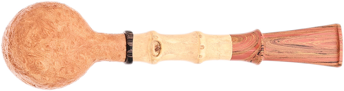 Misc. Estate Sergey Ailarov Sandblasted Billiard with Bamboo (Unsmoked)