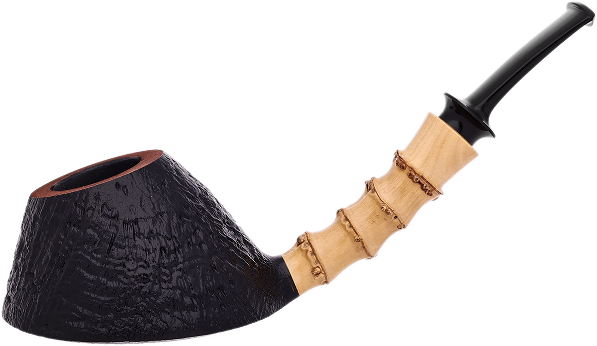 Misc. Estate Jerry Zenn Sandblasted Volcano with Bamboo and Boxwood (Unsmoked)