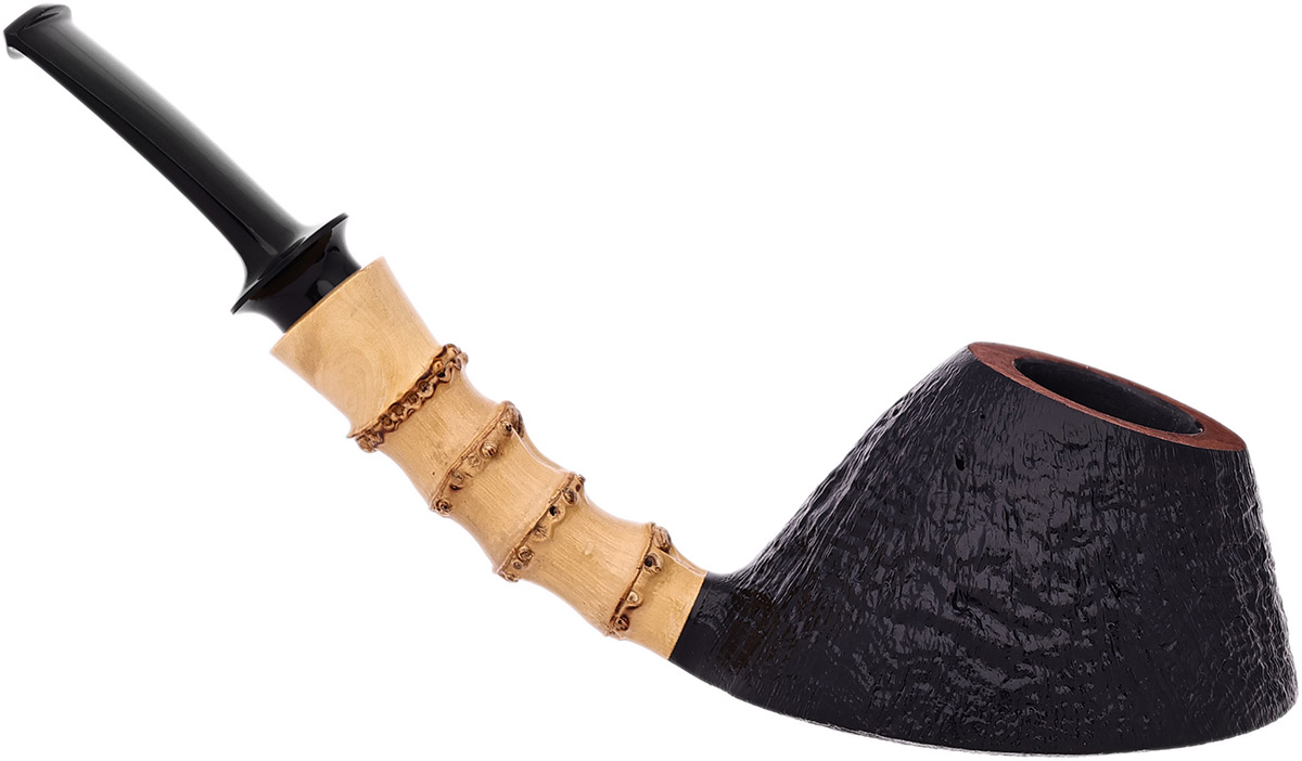 Misc. Estate Jerry Zenn Sandblasted Volcano with Bamboo and Boxwood (Unsmoked)