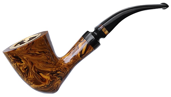 252 tobacco Hilson Fantasia Largo Meerschaum Lined Smooth Bent Acorn (252) Tobacco Pipe