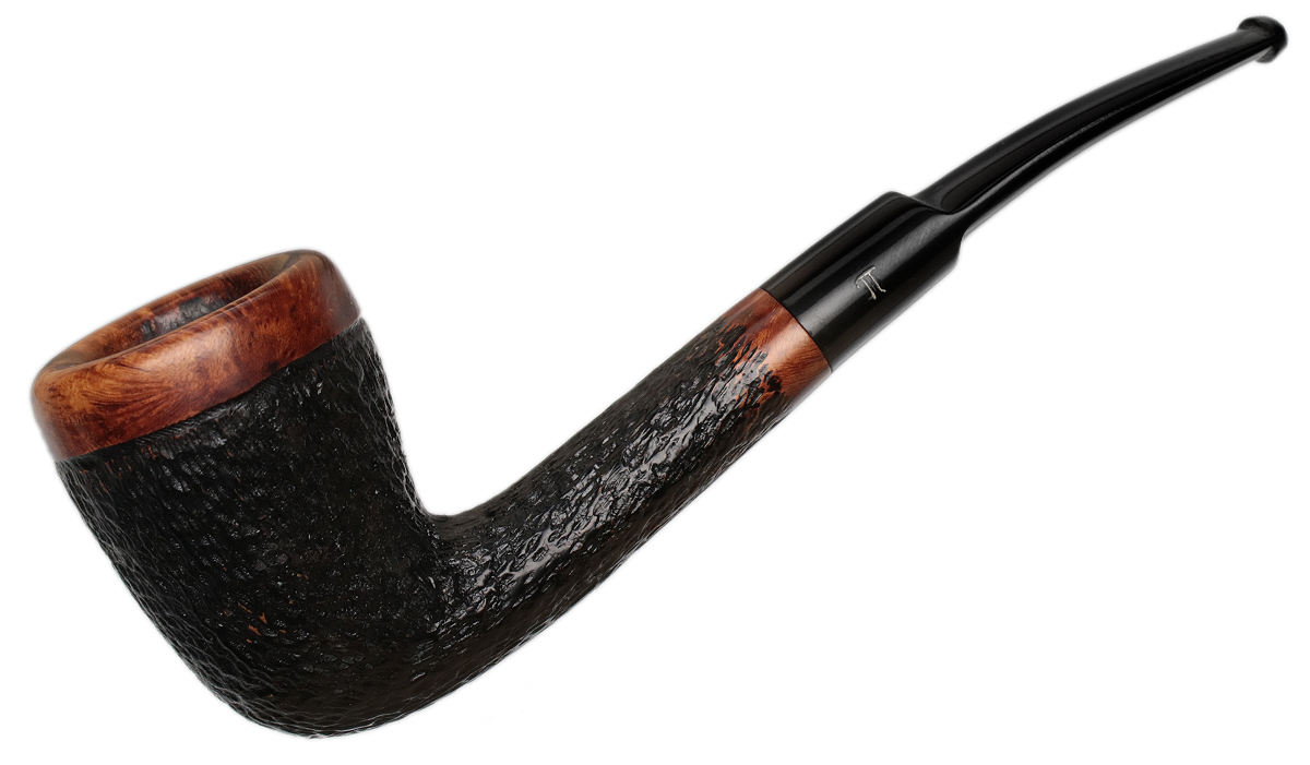 Misc. Estate Fumo Small Cut Partially Rusticated Bent Dublin (424)