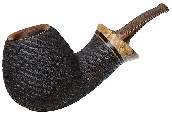 Misc. Estate Eder Mathias Rusticated Bent Brandy with Spalted Maple