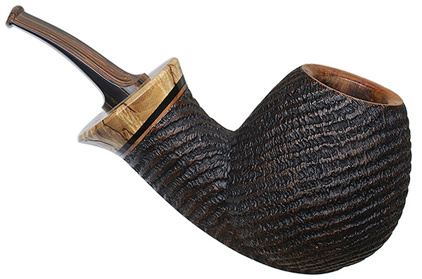 Misc. Estate Eder Mathias Rusticated Bent Brandy with Spalted Maple