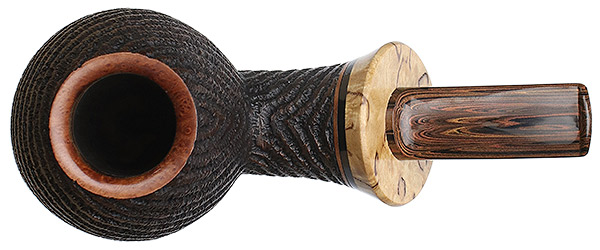 Misc. Estate Eder Mathias Rusticated Bent Brandy with Spalted Maple