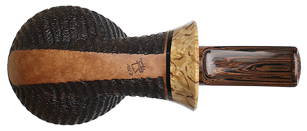 Misc. Estate Eder Mathias Rusticated Bent Brandy with Spalted Maple