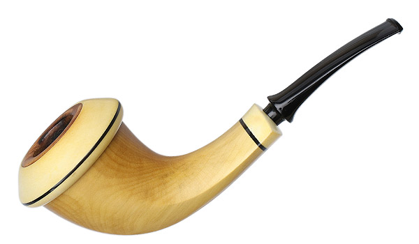 Misc. Estate Chris Asteriou Smooth Boxwood Calabash with Holly (56/17) (2017)