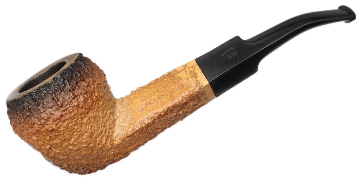 Misc. Estate Kiko Meerschaum Rusticated Bent Bulldog (Threaded Tenon)