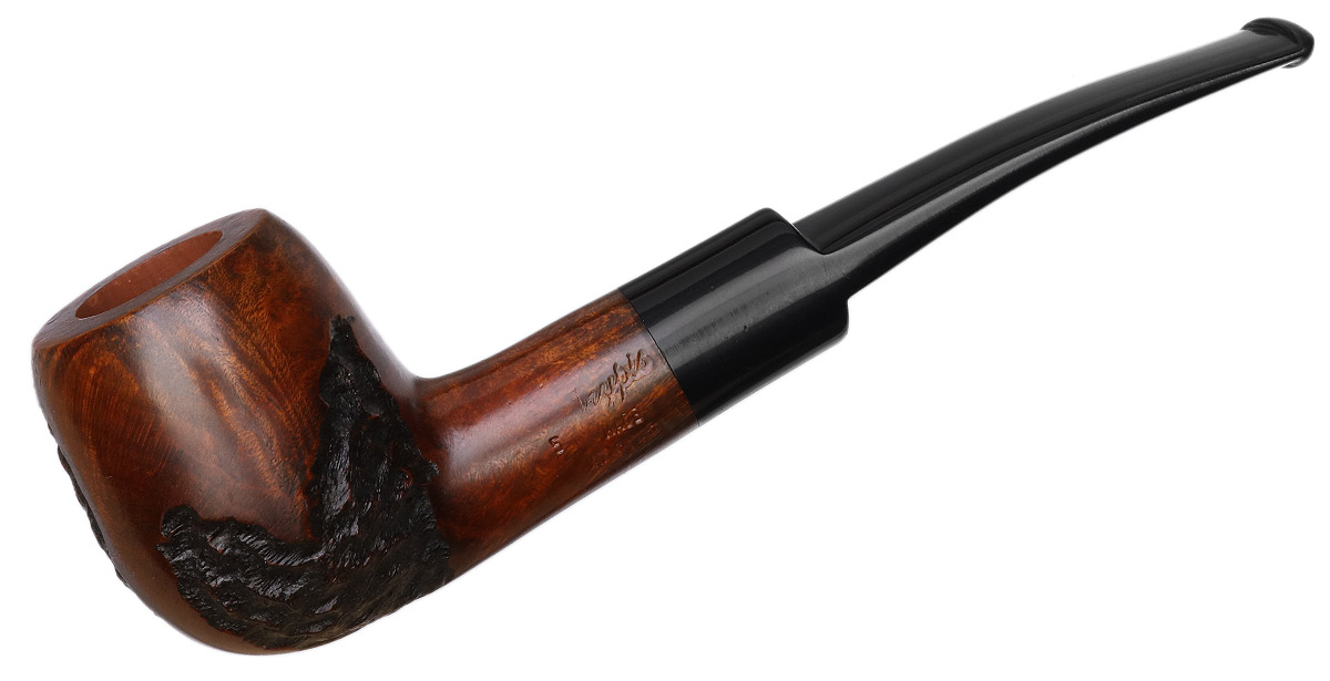 Misc. Estate Phillip Trypis Partially Rusticated Bent Billiard (5) (Unsmoked)