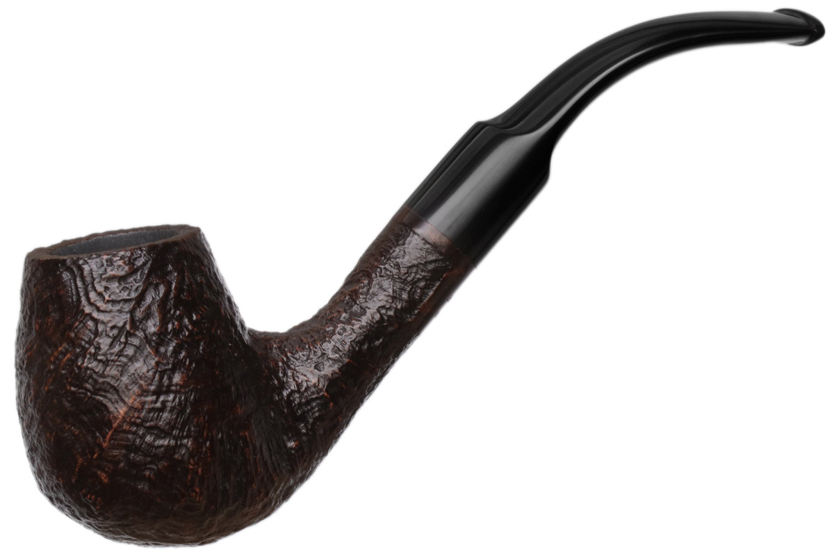 Misc. Estate Roadtown Sandblasted Bent Billiard (Unsmoked)