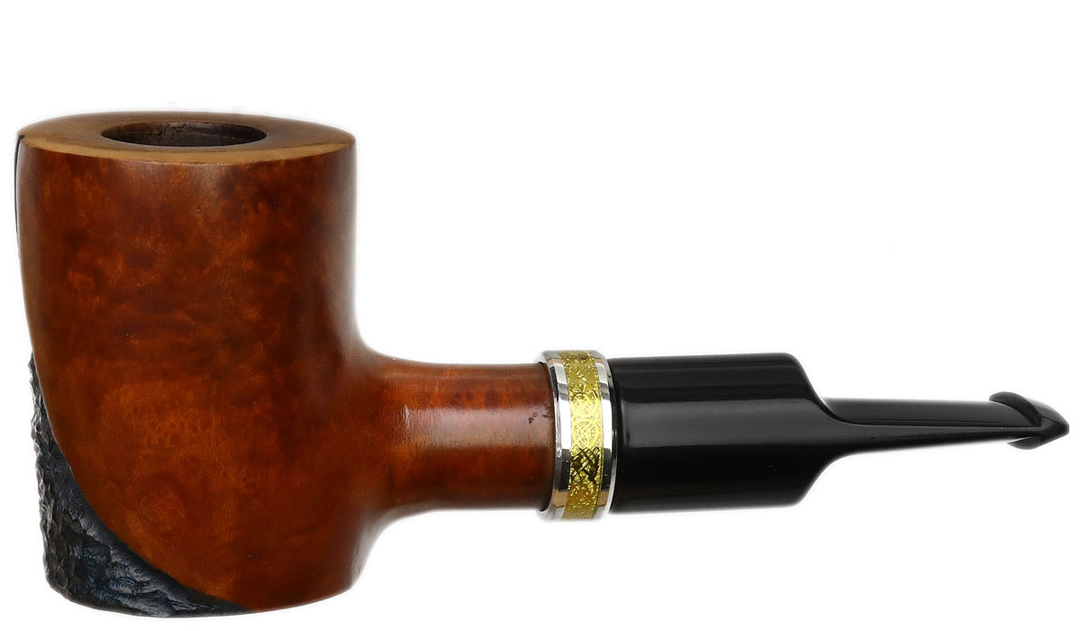 Joaquim Pancho Partially Rusticated Poker Tobacco Pipe