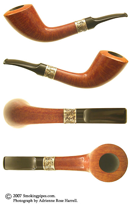American Estate Rolando Negoita Smooth Horn with Hammered Silver Band (Unsmoked)
