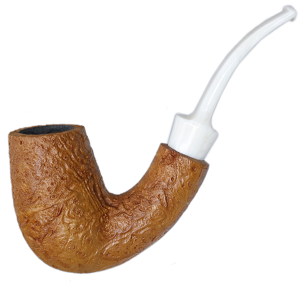 American Estate BriarWorks Neptune Light Sandblasted Bent Stack (Unsmoked)