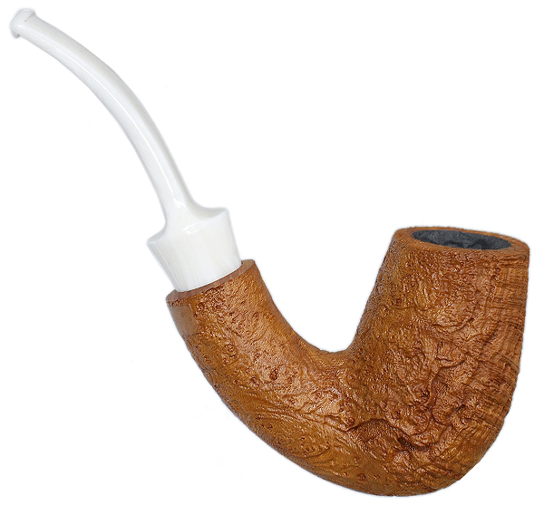 American Estate BriarWorks Neptune Light Sandblasted Bent Stack (Unsmoked)