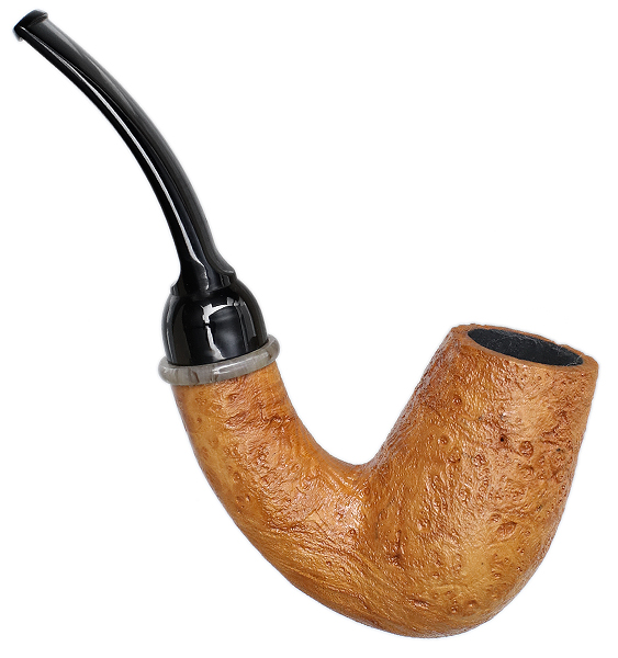 American Estate Briarworks Neptune Light Sandblasted Bent Stack (Unsmoked)