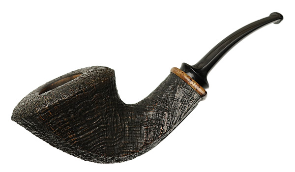 American Estate Jody Davis Sandblasted Bent Dublin (Pipes & Tobaccos Magazine Pipe of the Year) (Friar) (C) (30/50) (2009)