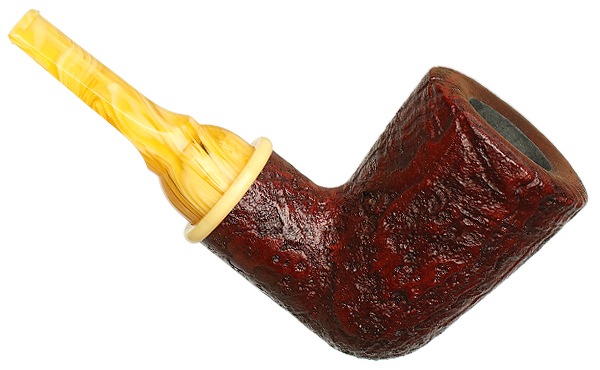 American Estate BriarWorks Neptune Crimson Sandblasted Short Stubby Dublin (Unsmoked)